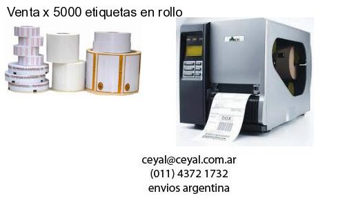 Venta x 5000 etiquetas en rollo