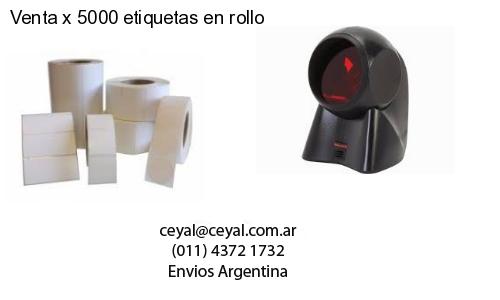 Venta x 5000 etiquetas en rollo