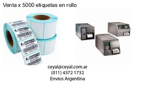 Venta x 5000 etiquetas en rollo