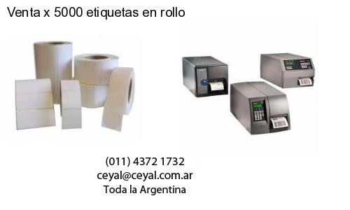 Venta x 5000 etiquetas en rollo