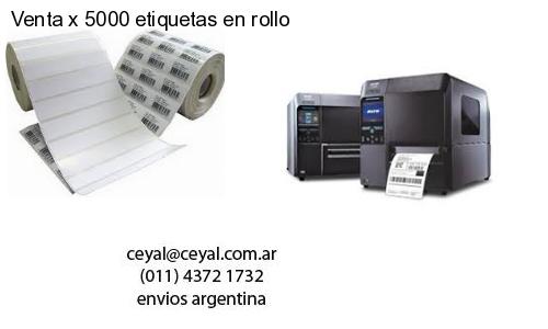 Venta x 5000 etiquetas en rollo