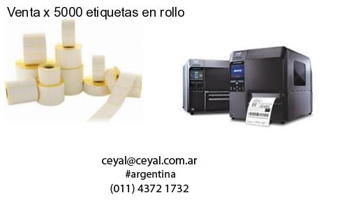 Venta x 5000 etiquetas en rollo