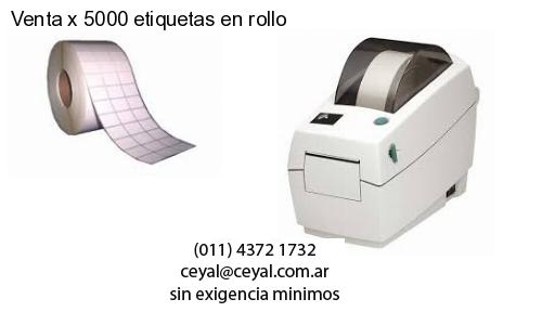 Venta x 5000 etiquetas en rollo