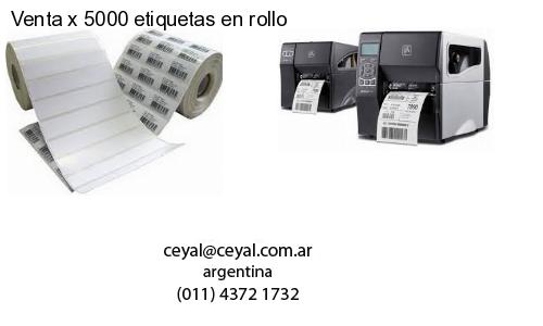 Venta x 5000 etiquetas en rollo