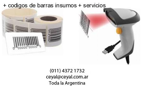   codigos de barras insumos   servicios