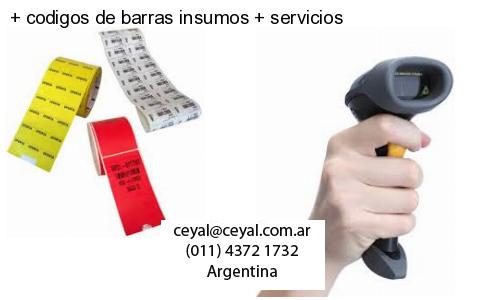 codigos de barras insumos servicios