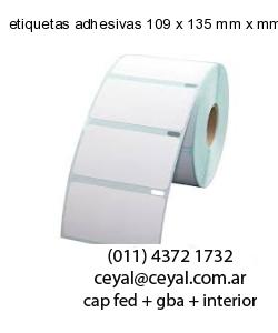 etiquetas adhesivas 109 x 135 mm x mm