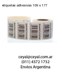 etiquetas adhesivas 109 x 177