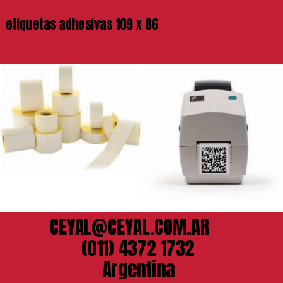 etiquetas adhesivas 109 x 86