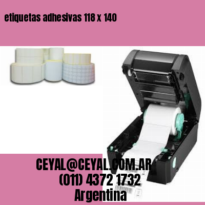 etiquetas adhesivas 118 x 140
