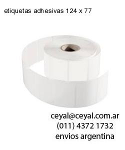 etiquetas adhesivas 124 x 77