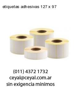 etiquetas adhesivas 127 x 97