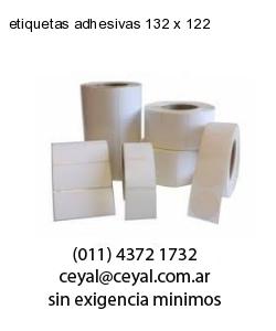 etiquetas adhesivas 132 x 122