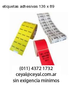 etiquetas adhesivas 136 x 89