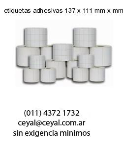 etiquetas adhesivas 137 x 111 mm x mm