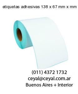 etiquetas adhesivas 138 x 67 mm x mm