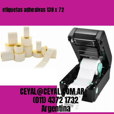 etiquetas adhesivas 138 x 72