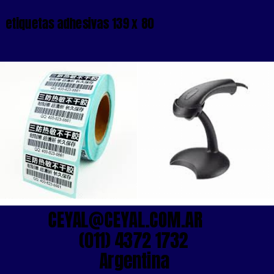 etiquetas adhesivas 139 x 80