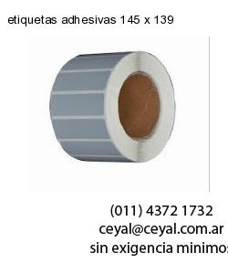 etiquetas adhesivas 145 x 139