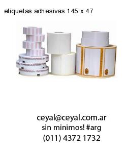 etiquetas adhesivas 145 x 47