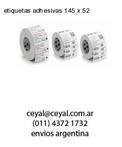 etiquetas adhesivas 145 x 52