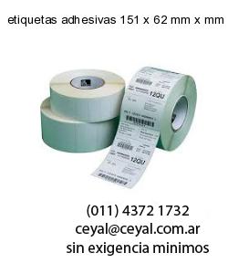 etiquetas adhesivas 151 x 62 mm x mm