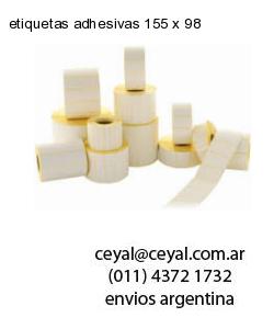 etiquetas adhesivas 155 x 98