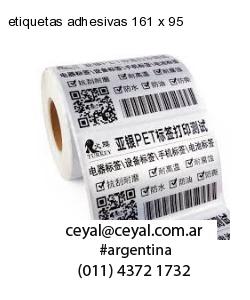 etiquetas adhesivas 161 x 95