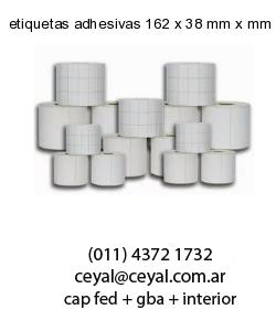 etiquetas adhesivas 162 x 38 mm x mm
