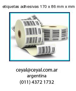 etiquetas adhesivas 170 x 86 mm x mm