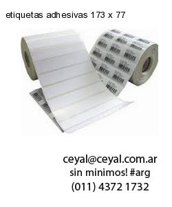 etiquetas adhesivas 173 x 77