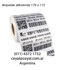 etiquetas adhesivas 179 x 172