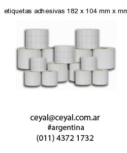 etiquetas adhesivas 182 x 104 mm x mm