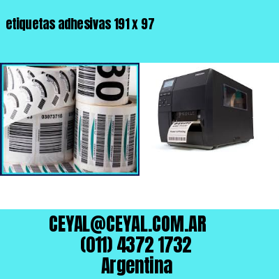 etiquetas adhesivas 191 x 97