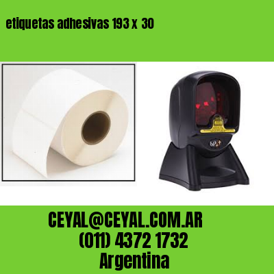 etiquetas adhesivas 193 x 30
