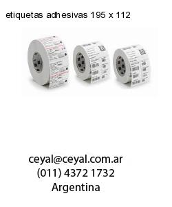 etiquetas adhesivas 195 x 112