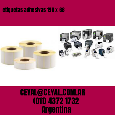 etiquetas adhesivas 196 x 68