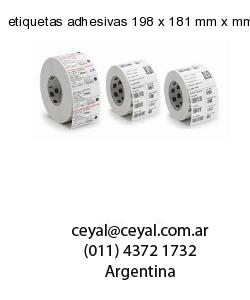 etiquetas adhesivas 198 x 181 mm x mm