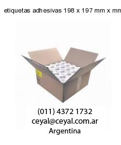 etiquetas adhesivas 198 x 197 mm x mm