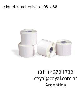 etiquetas adhesivas 198 x 68