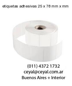 etiquetas adhesivas 25 x 78 mm x mm