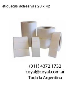 etiquetas adhesivas 28 x 42