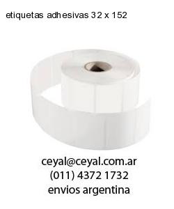 etiquetas adhesivas 32 x 152