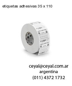 etiquetas adhesivas 35 x 110
