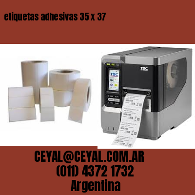 etiquetas adhesivas 35 x 37