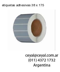 etiquetas adhesivas 38 x 175