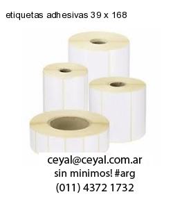 etiquetas adhesivas 39 x 168