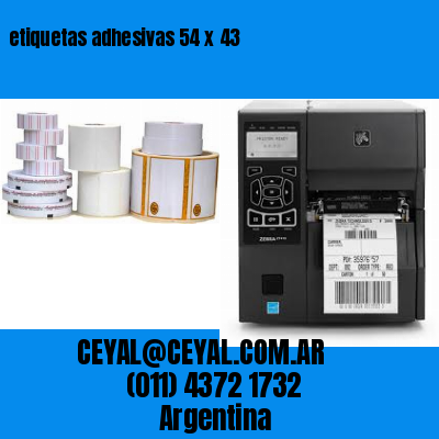 etiquetas adhesivas 54 x 43