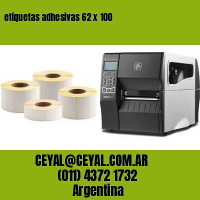 etiquetas adhesivas 62 x 100
