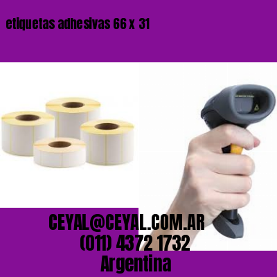 etiquetas adhesivas 66 x 31